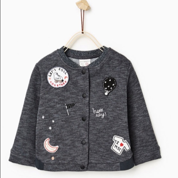 🌹NWT. Bundle Zara girls Bomber with appliqué. - Picture 3 of 8